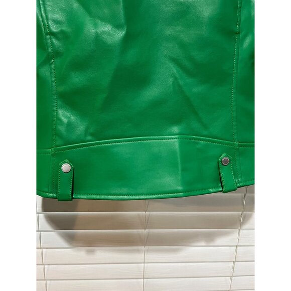 BCBG Max Faux Leather Biker Jacket NWT MSRP $298 -‎ Size M - Picture 9 of 9